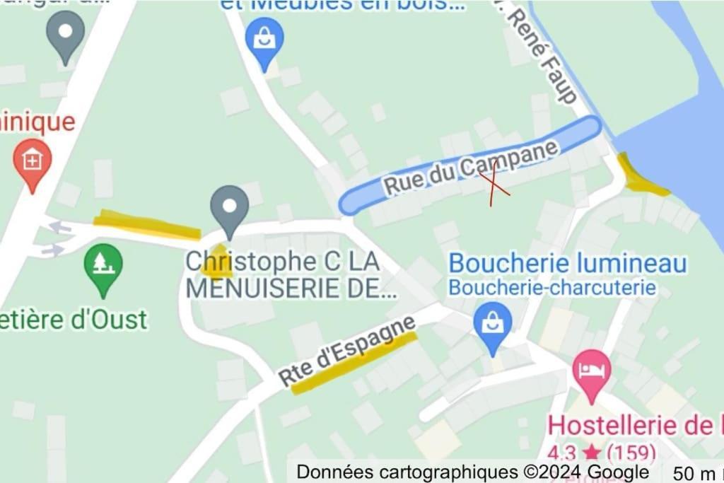 La Petite Ourse Maison De Village A Oust Exteriér fotografie